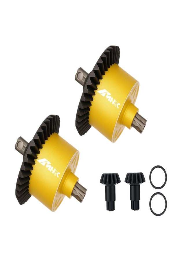 NMNRC 2PCS 37T 13T Gear Differential Diff for Arrma 1/10 Senton Vorteks Granite Bigrock 3S BLX Typhon Infraction 550 Mega Kraton Outcast 4S BLX Upgrades Part Yellow - Image 1